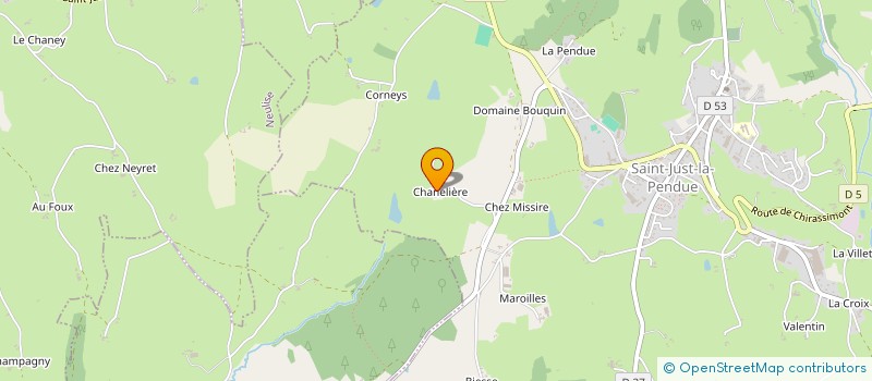 localisation de l'entreprise MADAME PASCALE GILARDI  SAINT-JUST-LA-PENDUE