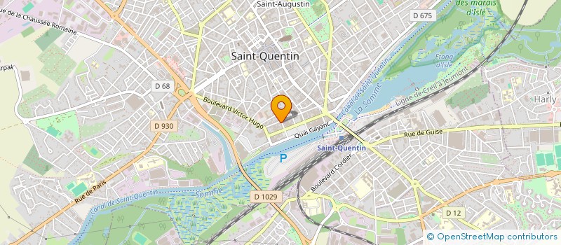 localisation de l'entreprise MADAME PASCALE GILLION à SAINT-QUENTIN
