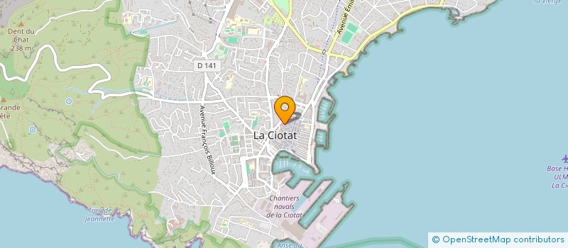localisation de l'entreprise MADAME PASCALE GIRAUD à LA CIOTAT