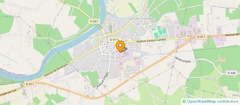 localisation de l'entreprise MADAME PASCALE GOMEZ  SAINTE LIVRADE SUR LOT