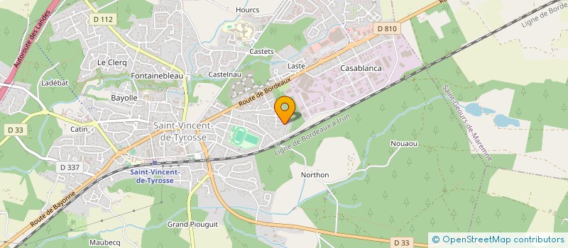 localisation de l'entreprise MADAME PASCALE GOURGUES  SAINT-VINCENT-DE-TYROSSE