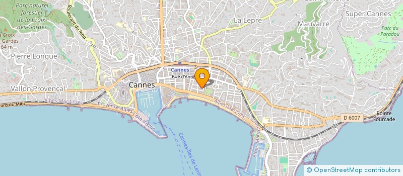 localisation de l'entreprise MADAME PASCALE GOUY à CANNES