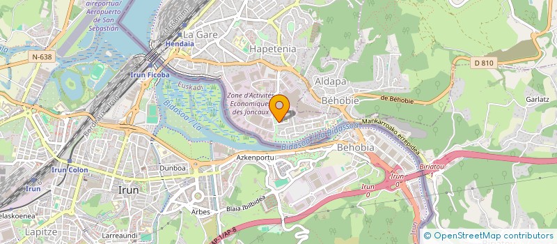 localisation de l'entreprise MADAME PASCALE GRABIERES  HENDAYE