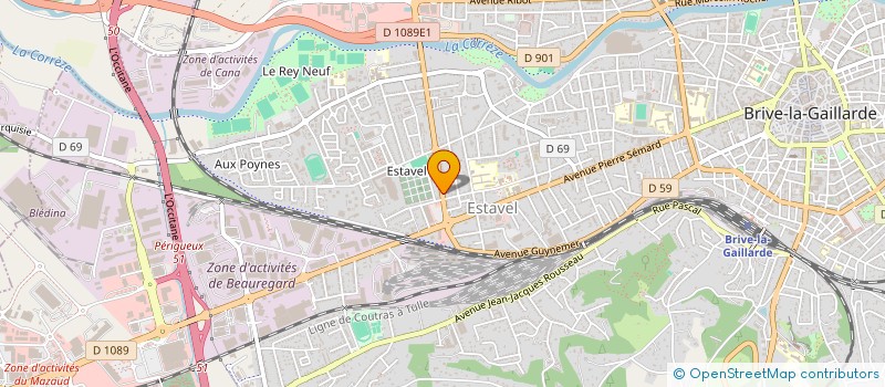 localisation de l'entreprise MADAME PASCALE GRASSER  BRIVE-LA-GAILLARDE