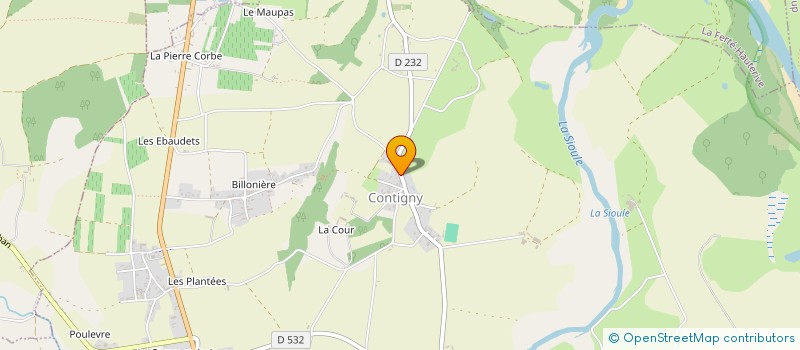 localisation de l'entreprise MADAME PASCALE GREVIN  CONTIGNY