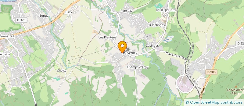 localisation de l'entreprise MADAME PASCALE GRILLET AUBERT  MARGENCEL