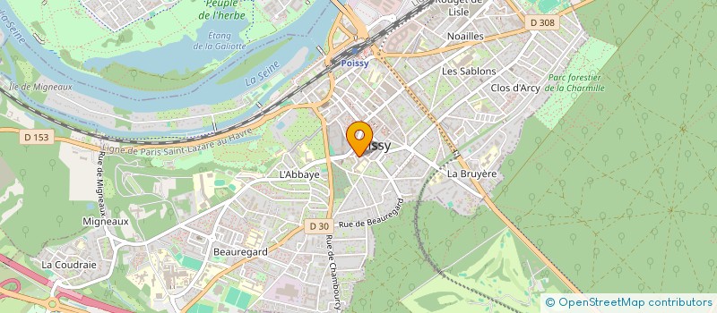 localisation de l'entreprise MADAME PASCALE GROSDEMOUGE  POISSY