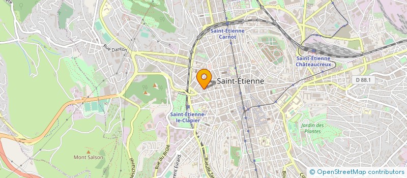 localisation de l'entreprise MADAME PASCALE GROSFILLEX à SAINT-ETIENNE