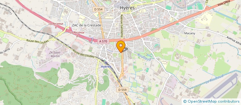 localisation de l'entreprise MADAME PASCALE GUELFI  HYERES