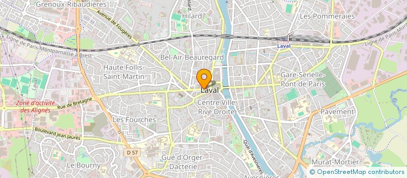 localisation de l'entreprise MADAME PASCALE GUESNIER à LAVAL