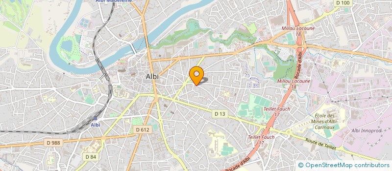 localisation de l'entreprise MADAME PASCALE GUEUDRE à ALBI