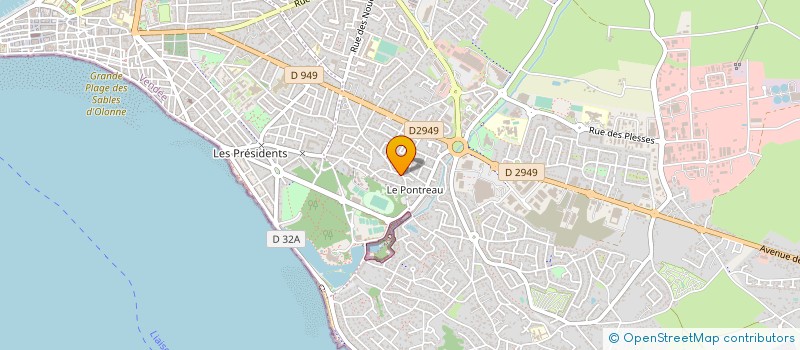 localisation de l'entreprise MADAME PASCALE GUILLON à LES SABLES D'OLONNE