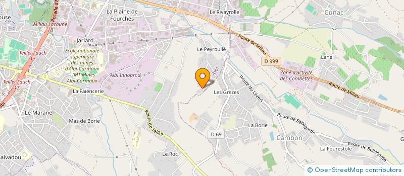 localisation de l'entreprise MADAME PASCALE GUILLOTTE à ALBI