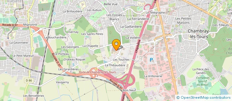 localisation de l'entreprise MADAME PASCALE GUILLOU à CHAMBRAY-LES-TOURS