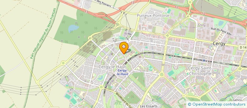 localisation de l'entreprise MADAME PASCALE GUILLOU  CERGY