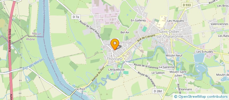 localisation de l'entreprise MADAME PASCALE GUINET  THOISSEY