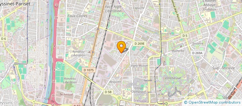 localisation de l'entreprise MADAME PASCALE GUTIERREZ  GRENOBLE