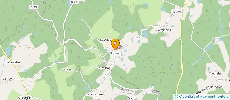 localisation de l'entreprise MADAME PASCALE HARDY à CUSSAC