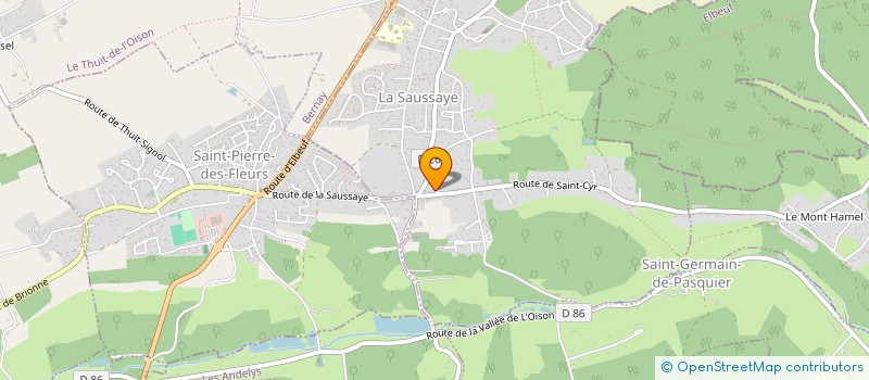 localisation de l'entreprise MADAME PASCALE HERY  LA SAUSSAYE