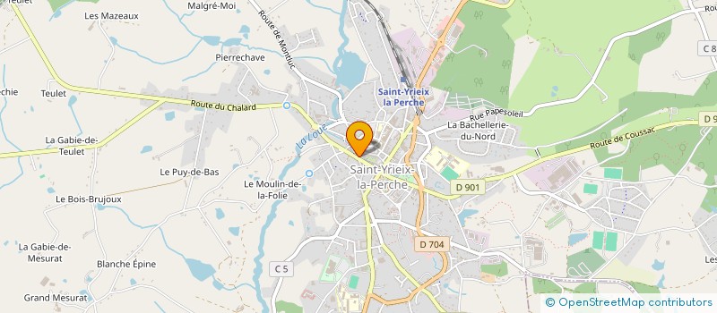 localisation de l'entreprise MADAME PASCALE HIVERT à SAINT-YRIEIX-LA-PERCHE