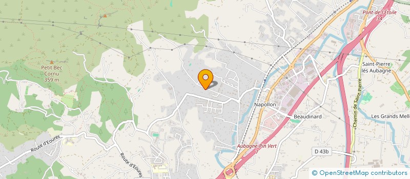 localisation de l'entreprise MADAME PASCALE HOURS  AUBAGNE