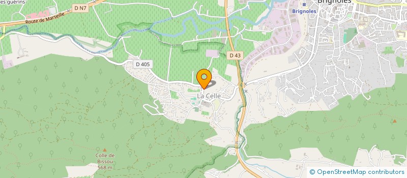 localisation de l'entreprise MADAME PASCALE INGHILLERI  LA CELLE