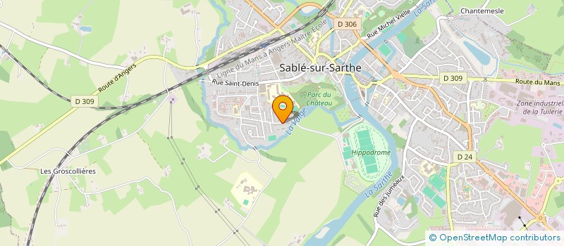 localisation de l'entreprise MADAME PASCALE JANVRIN  SABLE-SUR-SARTHE