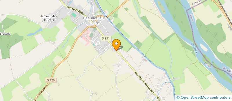 localisation de l'entreprise MADAME PASCALE JARRET  BEAULIEU-SUR-LOIRE
