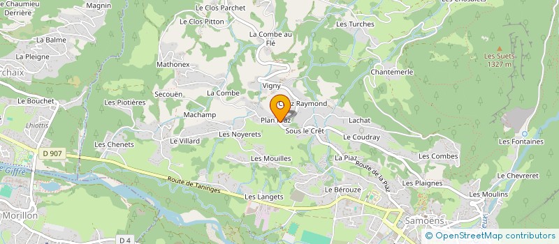 localisation de l'entreprise MADAME PASCALE JAY à SAMOENS