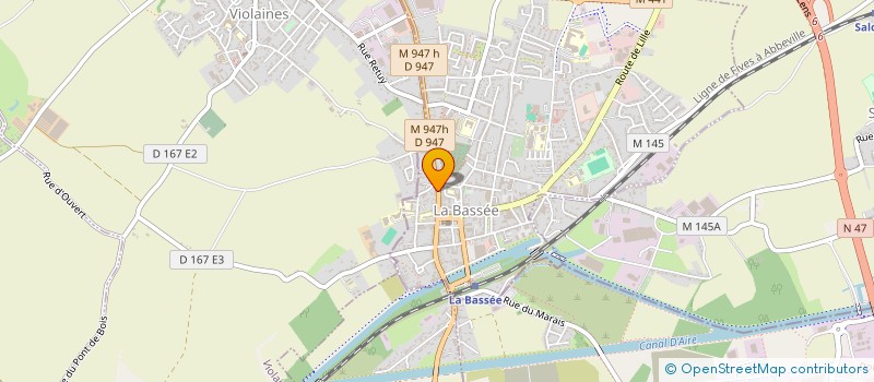 localisation de l'entreprise MADAME PASCALE JENNEQUIN à LA BASSEE