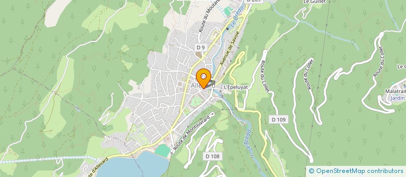 localisation de l'entreprise MADAME PASCALE JOFFRON à ALLEVARD