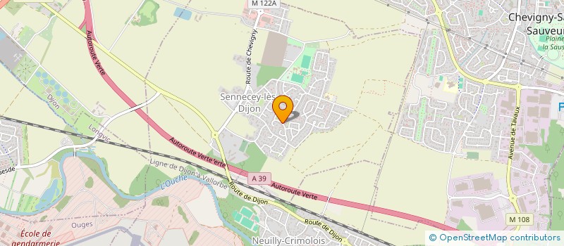 localisation de l'entreprise MADAME PASCALE KARPOUZOPOULOS  SENNECEY-LES-DIJON