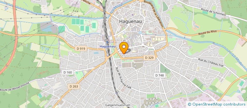 localisation de l'entreprise MADAME PASCALE KLEIN à HAGUENAU