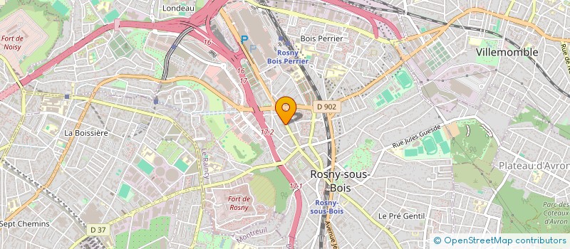 localisation de l'entreprise MADAME PASCALE KONE à ROSNY-SOUS-BOIS