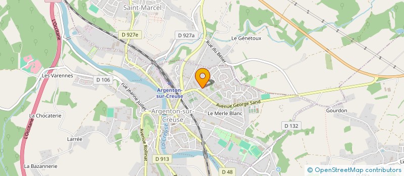 localisation de l'entreprise MADAME PASCALE LACCORD à ARGENTON-SUR-CREUSE