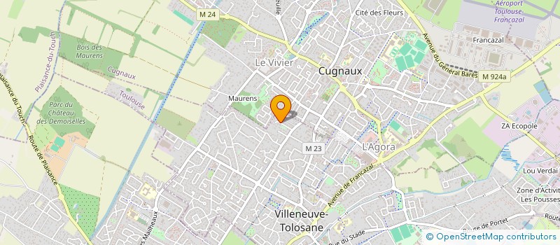 localisation de l'entreprise MADAME PASCALE LAFFONT à VILLENEUVE-TOLOSANE