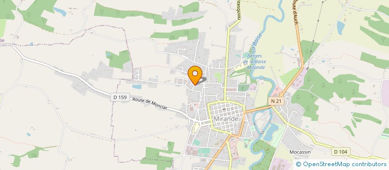 localisation de l'entreprise MADAME PASCALE LAFFORGUE  MIRANDE