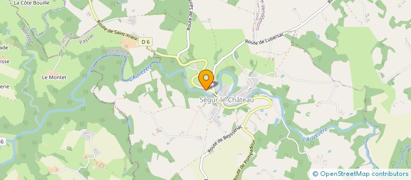 localisation de l'entreprise MADAME PASCALE LAFON  SEGUR-LE-CHATEAU