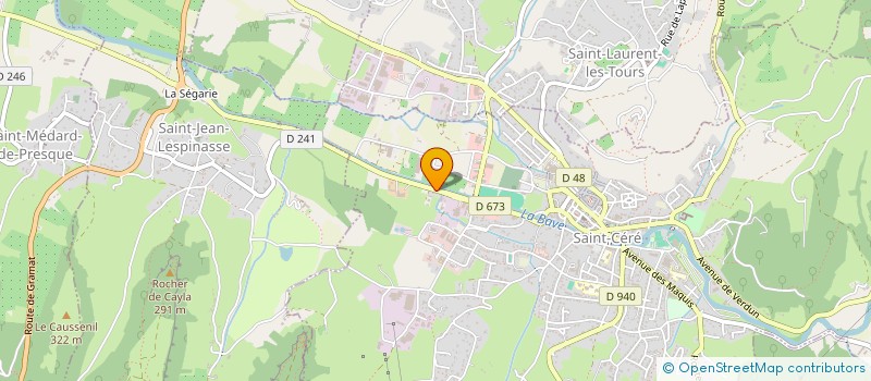 localisation de l'entreprise MADAME PASCALE LAGANE  SAINT-CERE