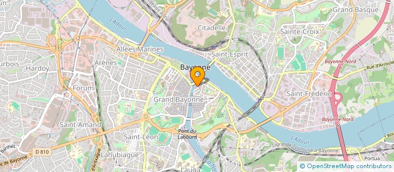 localisation de l'entreprise MADAME PASCALE LAURE BECAAS à BAYONNE