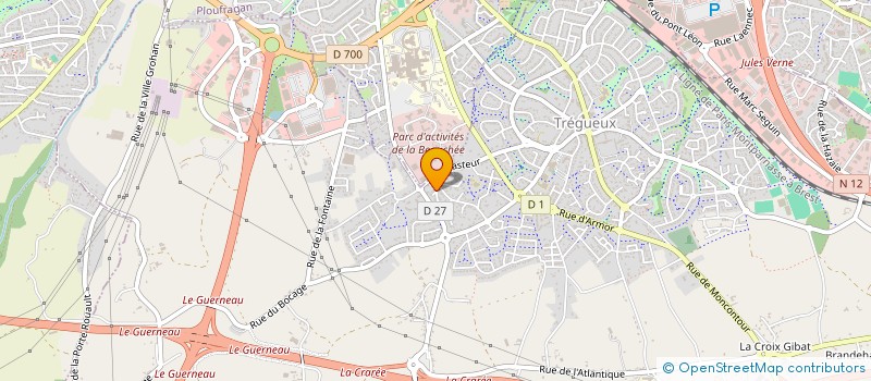 localisation de l'entreprise MADAME PASCALE LAURENT  TREGUEUX