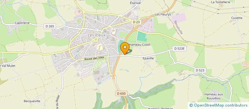 localisation de l'entreprise MADAME PASCALE LAURENT  LES PIEUX