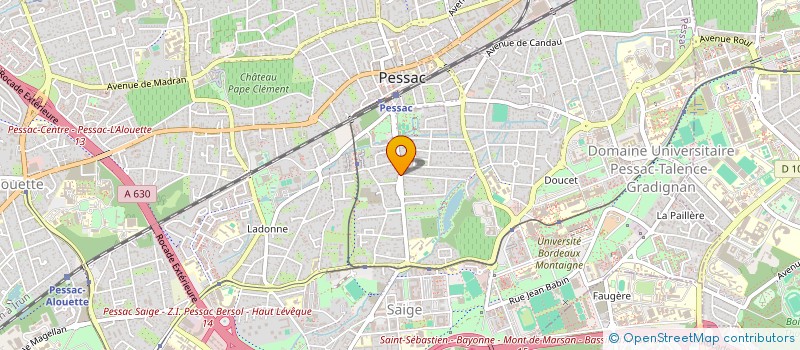 localisation de l'entreprise MADAME PASCALE LAVAU  PESSAC