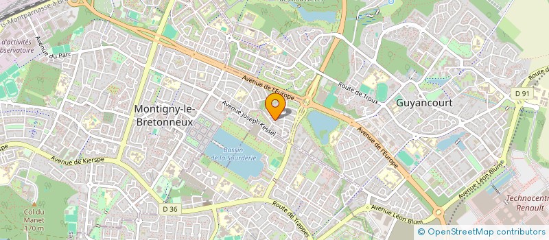 localisation de l'entreprise MADAME PASCALE LAVICE  MONTIGNY-LE-BRETONNEUX