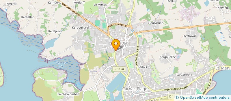 localisation de l'entreprise MADAME PASCALE LE GUENNEC  CARNAC