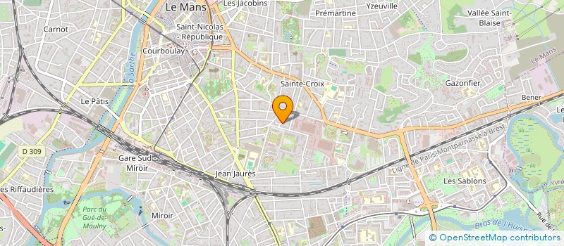 localisation de l'entreprise MADAME PASCALE LE RUDULIER  LE MANS