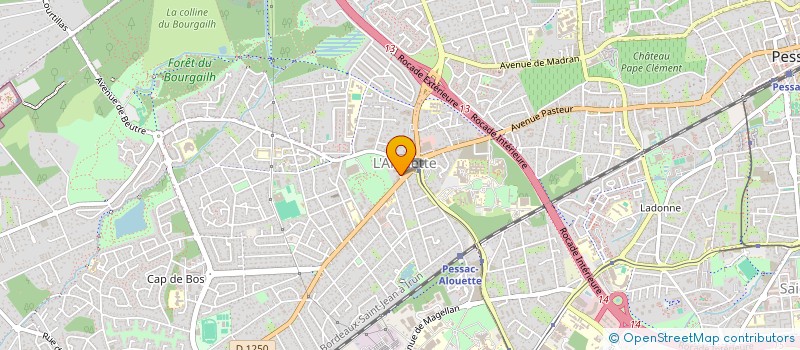 localisation de l'entreprise MADAME PASCALE LEBECQ  PESSAC