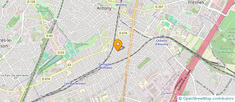 localisation de l'entreprise MADAME PASCALE LEBON à ANTONY