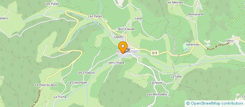 localisation de l'entreprise MADAME PASCALE LEGAY à MARCHAMPT