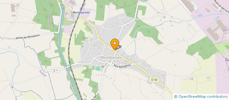 localisation de l'entreprise MADAME PASCALE LENGLET à MONTBARTIER